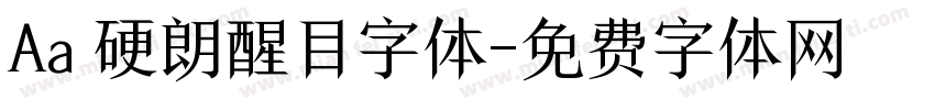 Aa 硬朗醒目字体字体转换